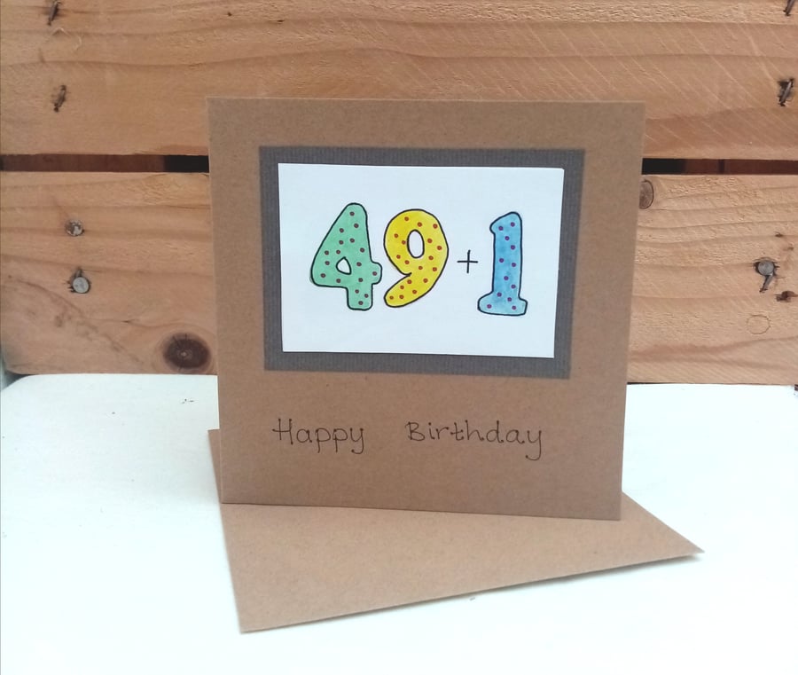 50th Birthday Card