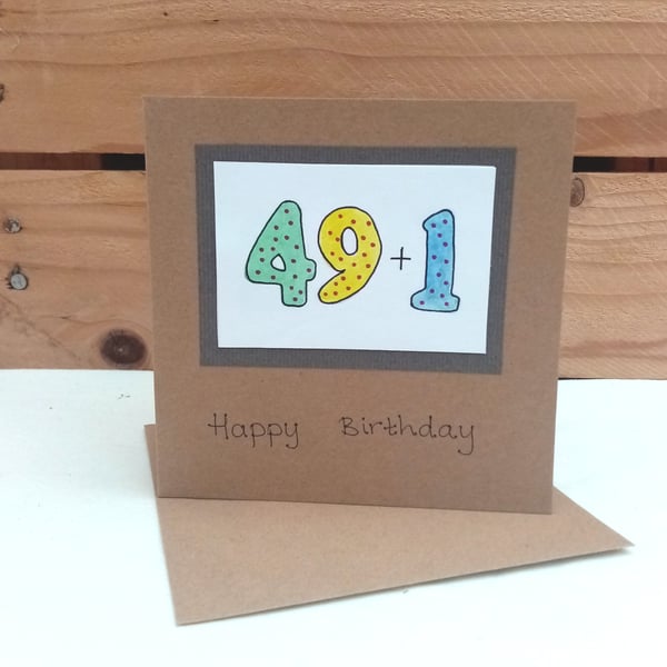 50th Birthday Card