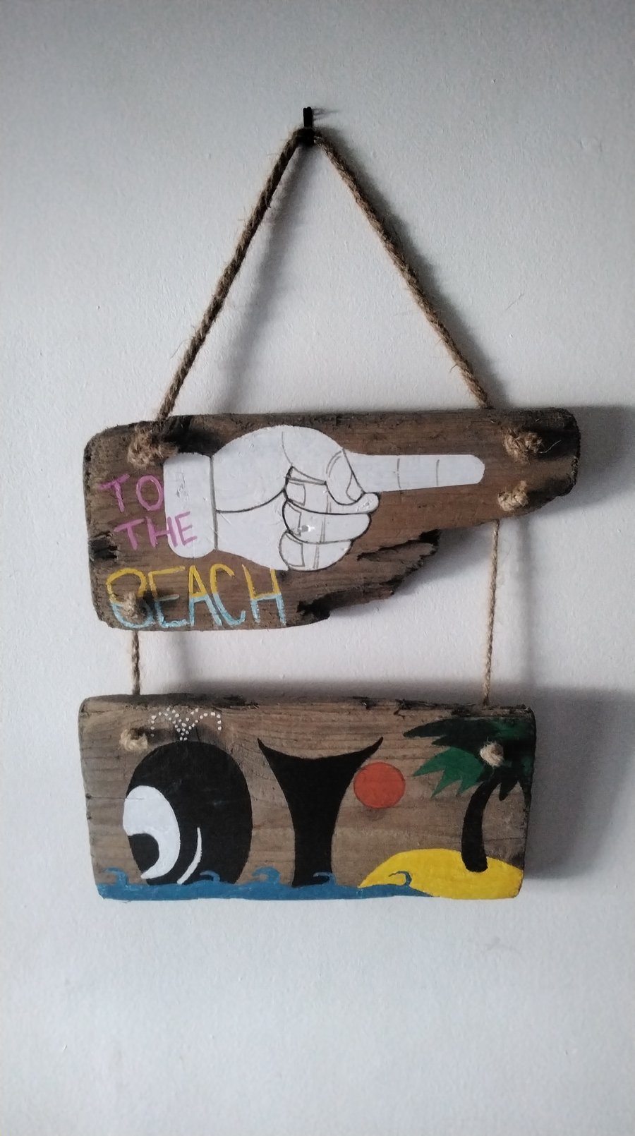 Driftwood hand painted sign