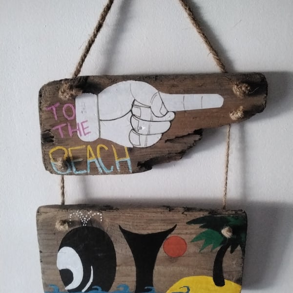 Driftwood hand painted sign