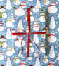 Cheerful Snowmen Gift Wrap & Tag (Matching Card) - Image 3