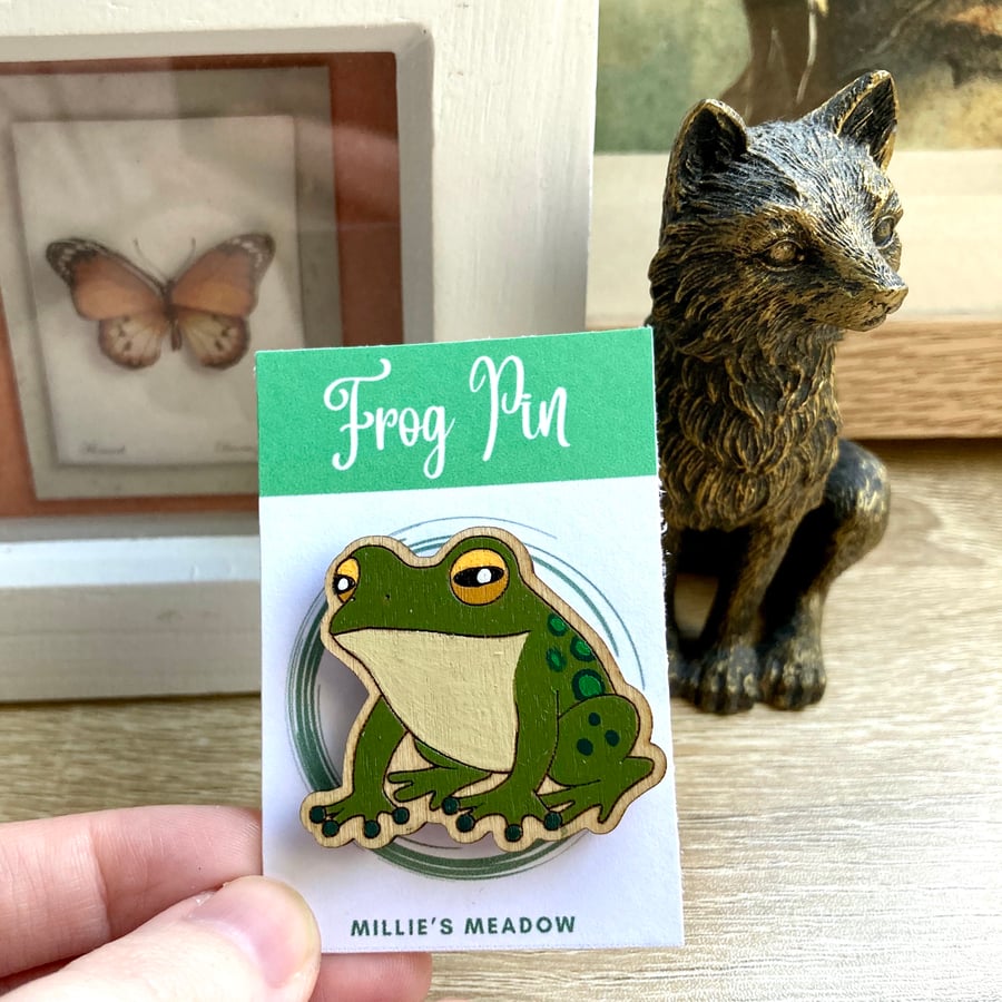 Frog pin badge  NEW DESIGN