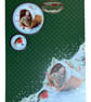 Christmas Card. Luxury Rabbit Christmas Card. 