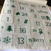 Advent calendar.  Christmas. Reusable.CC524. 