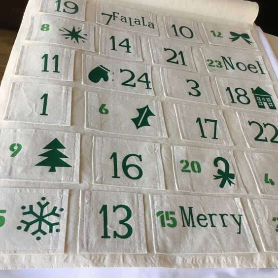 Advent calendar.  Christmas. Reusable.CC524. 