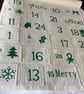 Advent calendar.  Christmas. Reusable.CC524.  - Image 1