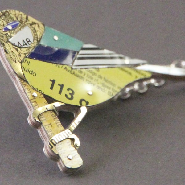 Great-Tit Tin Necklace