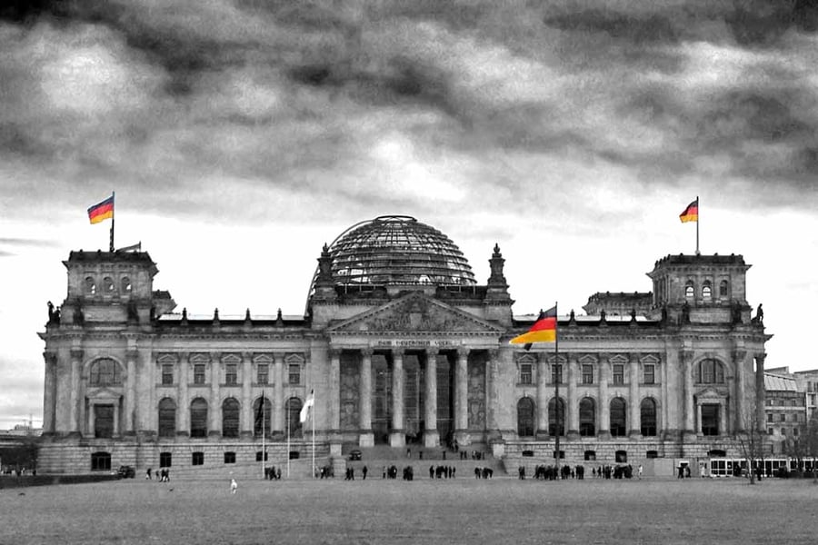 Reichstag Building Deutscher Bundestag Berlin Germany Photograph Print