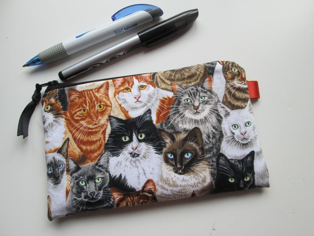 Cats  Make Up Bag  Pencil Case