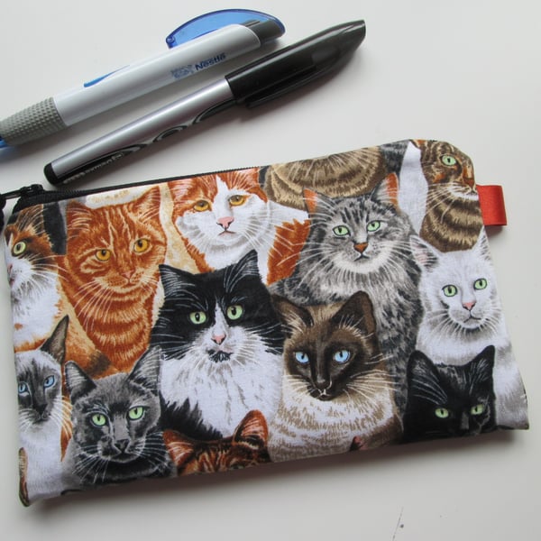 Cats  Make Up Bag  Pencil Case