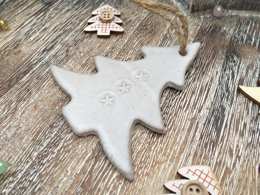 Ceramic christmas tree decoration, ceramic hanger, tree decoration
