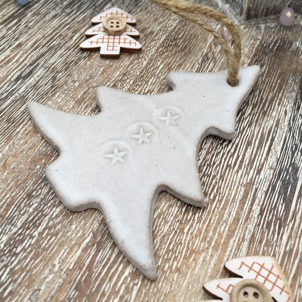 Ceramic christmas tree decoration, ceramic hanger, tree decoration