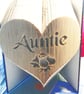 Auntie in a Heart with rose COMBI Book Folding Pattern - EMAILED PDF PATTERN - Image 1