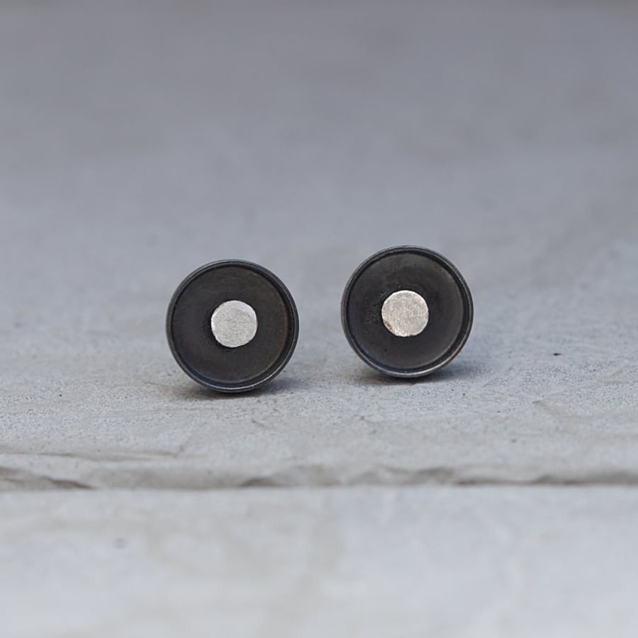 Dot Sterling Silver Little Stud Earrings