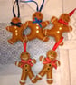 Mini Gingerbread Men, Christmas Tree Decoration 