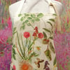 Secret Garden Apron with pocket.    Cotton