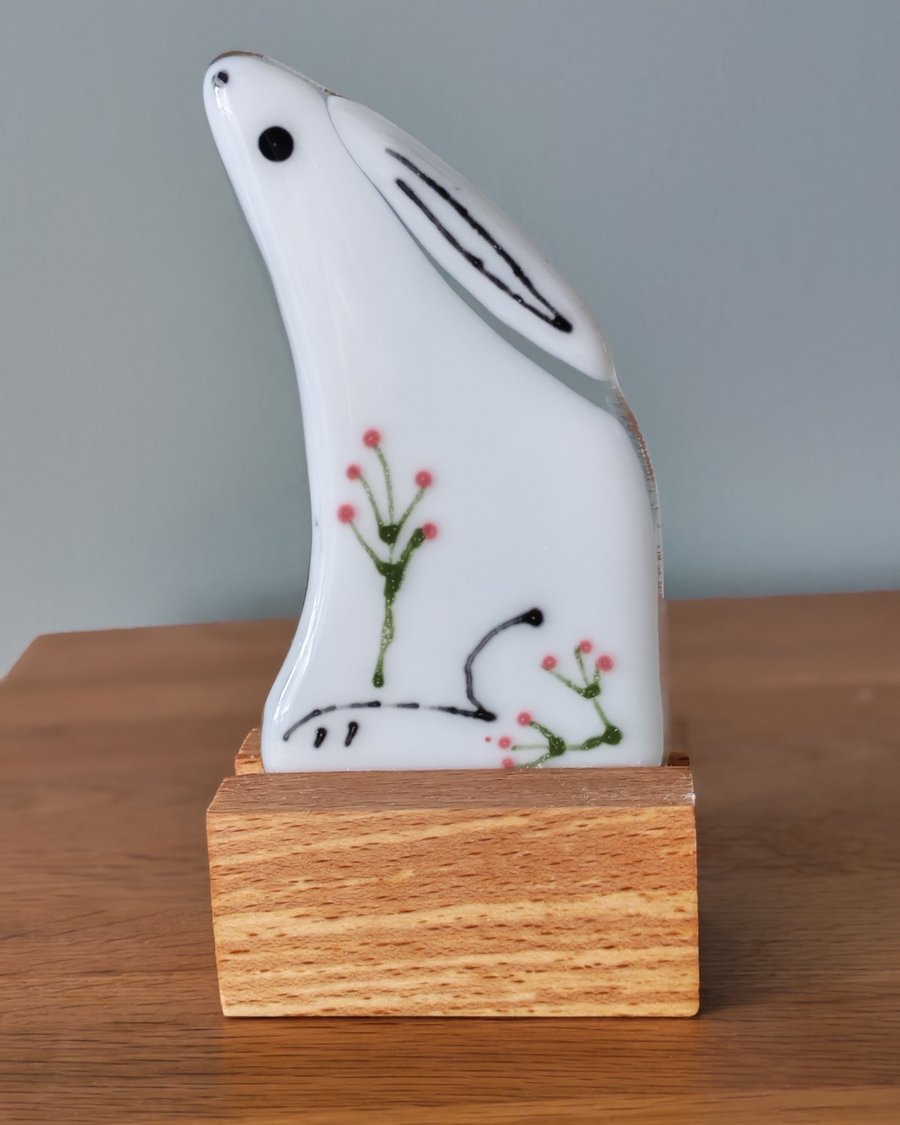 White Moon Gazing Hare