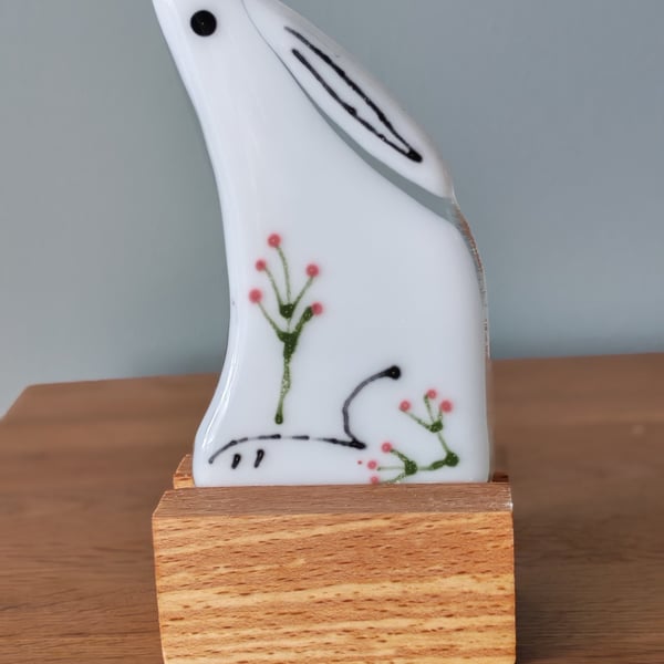 White Moon Gazing Hare