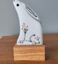 White Moon Gazing Hare