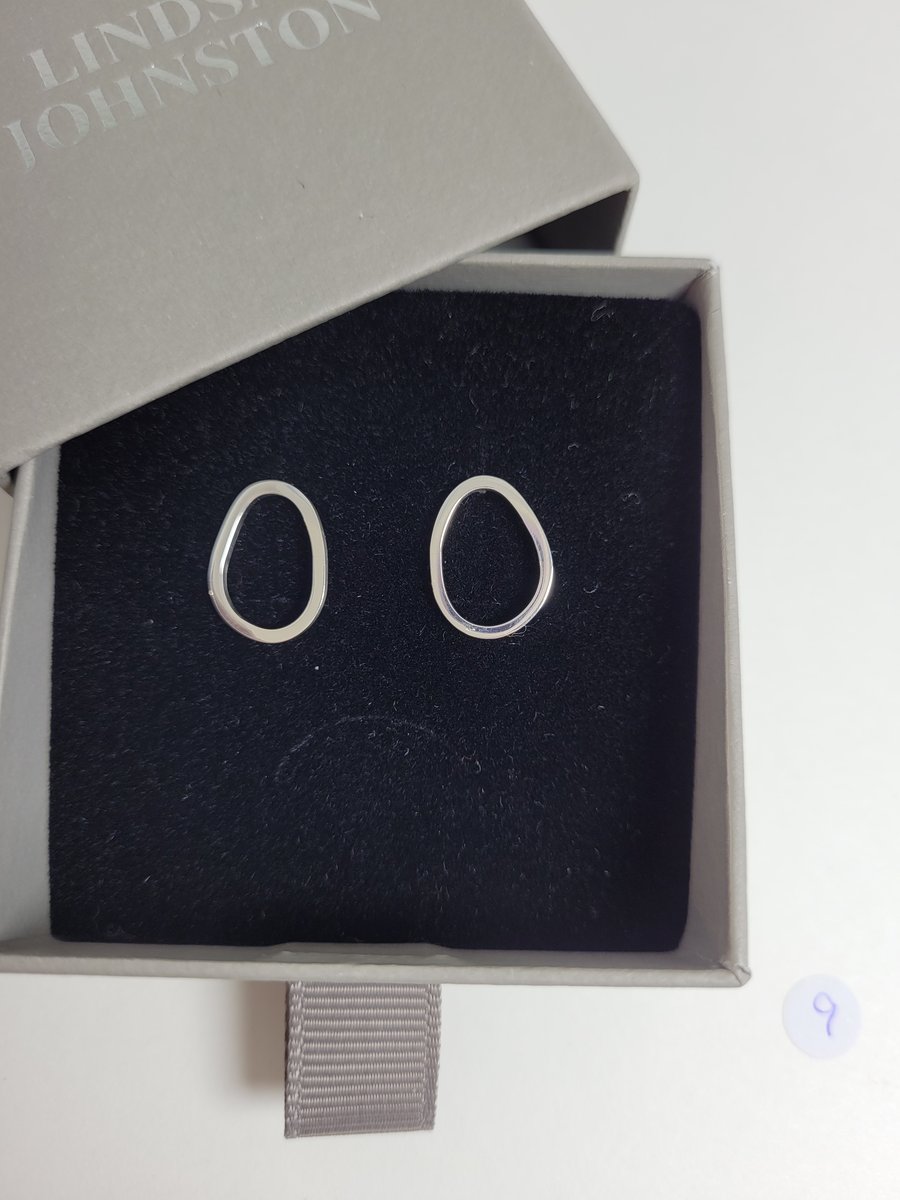 Small size freeform silver studs