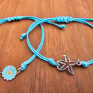 Simple Summer String Bracelet - One size sliding knot closure
