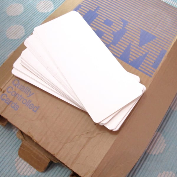 1969 IBM Computer Type Input Programming Punch Cards - Official Original, Blank 