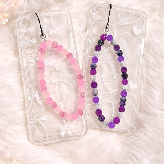 Crystal Glow Phone Charm