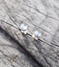 Aquamarine Stud Earrings 5mm - Image 1
