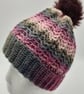 Winter Berries Hat with Pom-Pom