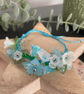 Pretty floral beaded bracelet, boho jewelry, bridesmaid, gift teen girl, mum  - Image 2