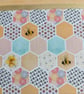 Handmade Bee Birthday Card – Yellow Honeycomb Summer Design - Image 3