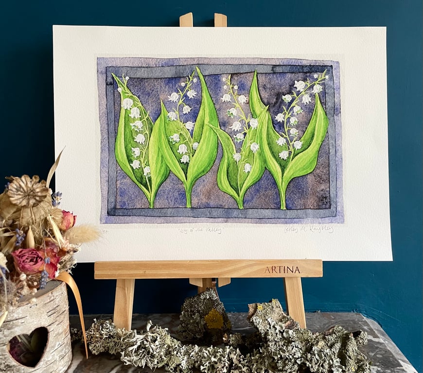 'Lily of the Valley' limited edition giclée print