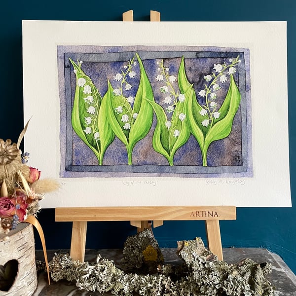 'Lily of the Valley' limited edition giclée print