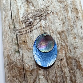 Coloured Titanium Pendant Necklace - UK Free Post