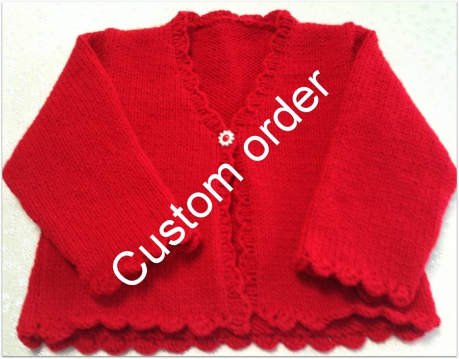 Custom order cardigan