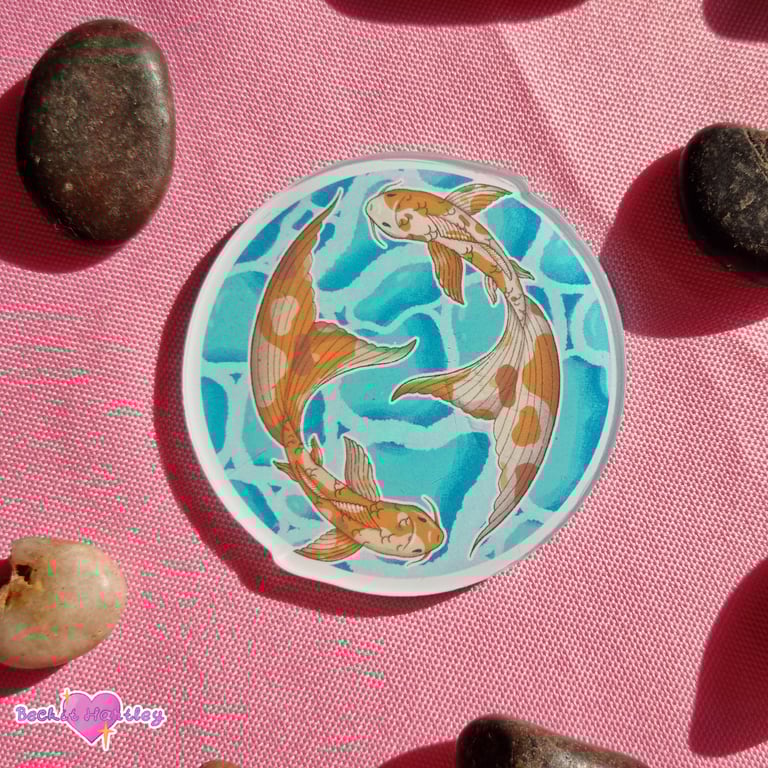 Koi Pond Fridge Magnet - Cute Gifts - Magnet Home Accessories