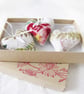 SET OF 3 LAVENDER BAGS - HEART SHAPED HAND EMBROIDERED - Image 3