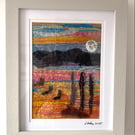 Moonlight shadows, across the estuary at low tide