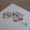 wise owl fathers day card