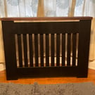 Painted Radiator cover with solid wooden top large 