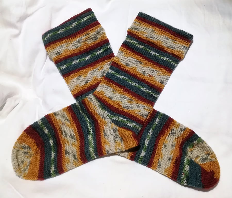 Hand made socks,size 4-6 UK, wool mix, unisex,special socks for special people, 