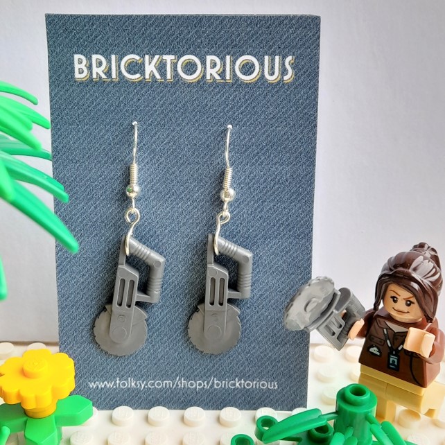 Lego Chainsaw Earrings