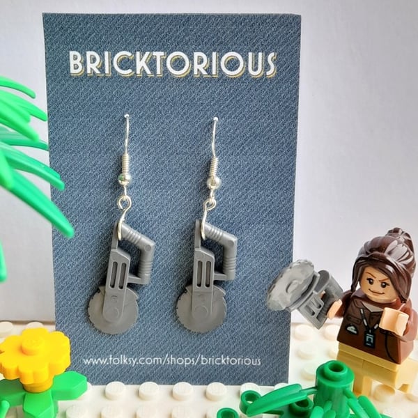Lego Chainsaw Earrings