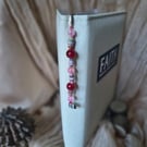 Cherry Red beaded Bookmark (one of a kind!) 