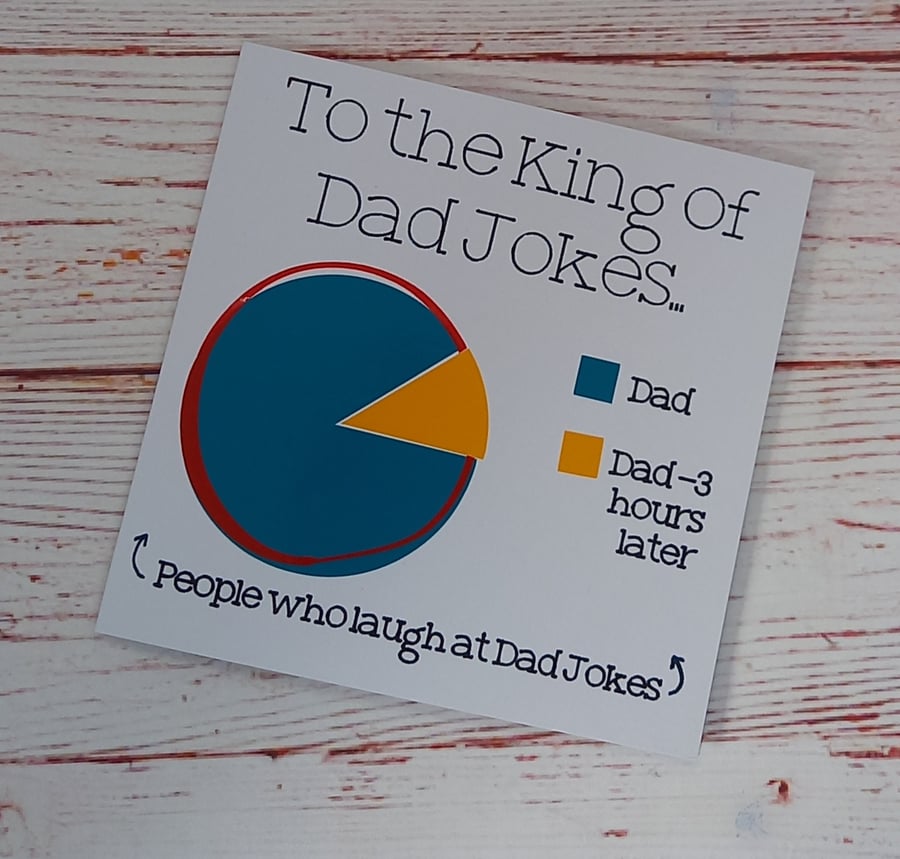 Birthday Card for Dad, King of Dad Jokes 