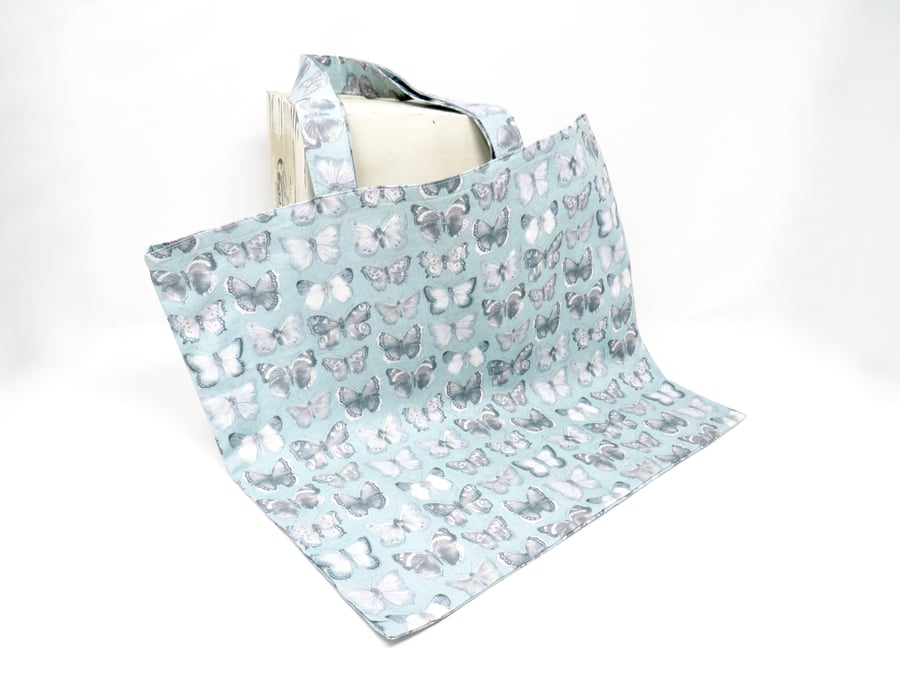 Butterfly print shopping bag