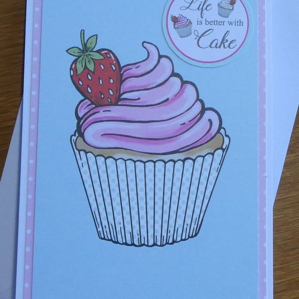 Life Is Better With Cake Card
