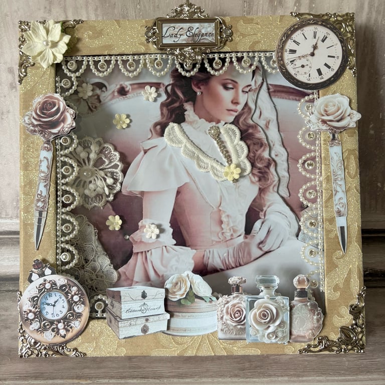 3D picture Lady Elegance  by Carolee Crafts DTP 0021