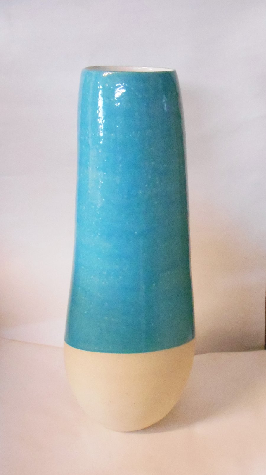 Vase Larger Teardrop shaped Blue Bertha..