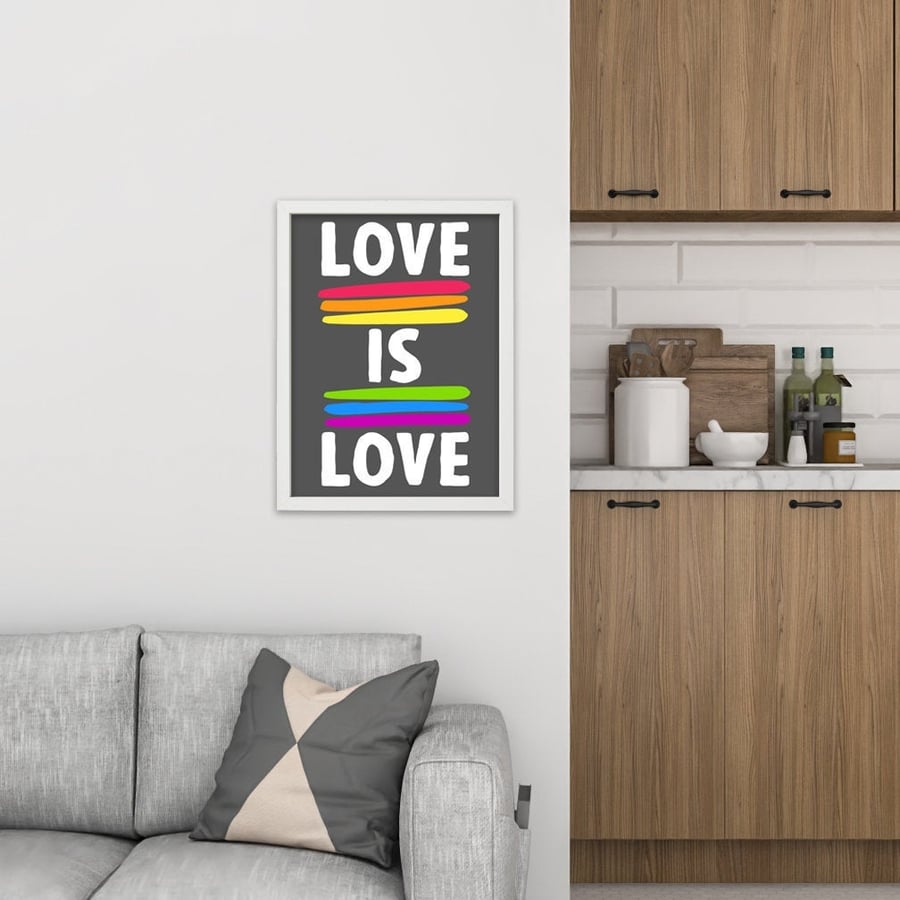 Love is love LGBTQ print